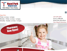 Tablet Screenshot of hazelparkurgentcare.com